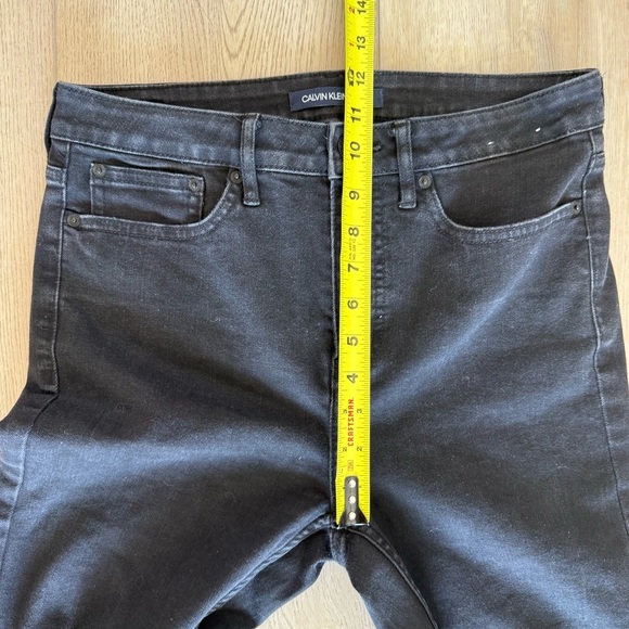 Calvin Klein High Rise‎ Demi Boot Black Stretch Jeans Women’s 30 EUC - Picture 8 of 10